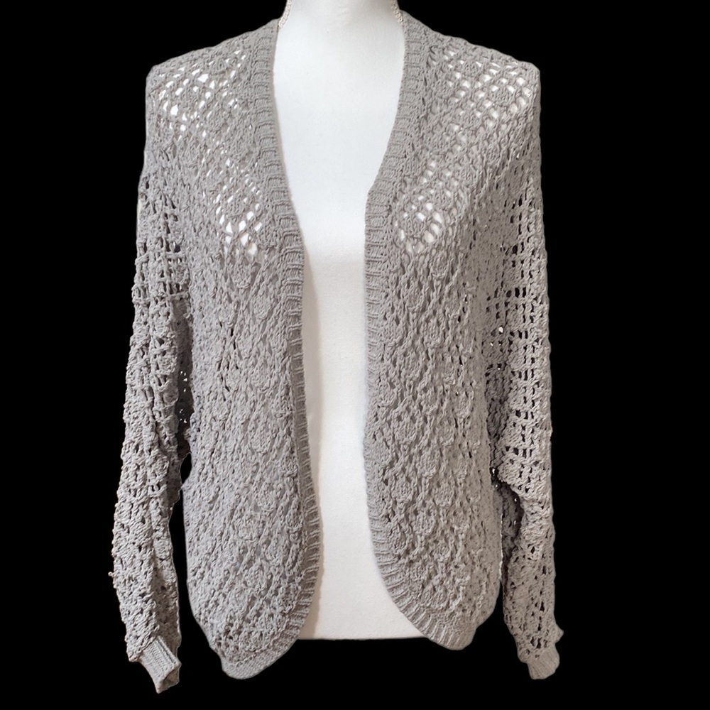 Artelier~Nicole Miller/Women's Size Small/Open Front Cardigan Sweater Shawl